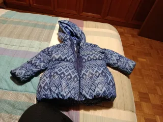 Piumino bambina fantasia geometrica