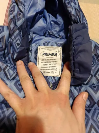 Piumino bambina fantasia geometrica