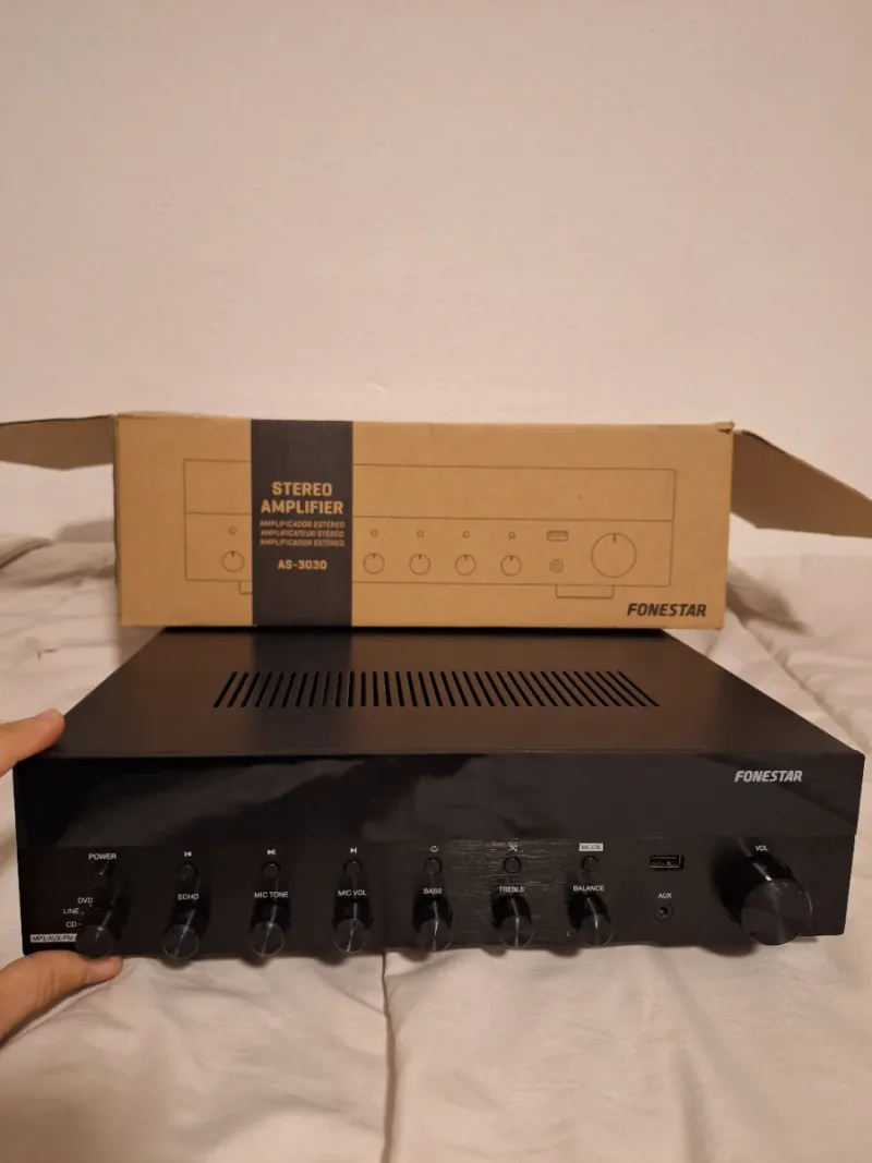 Amplificador Estéreo Fonestar AS-3030 Negro