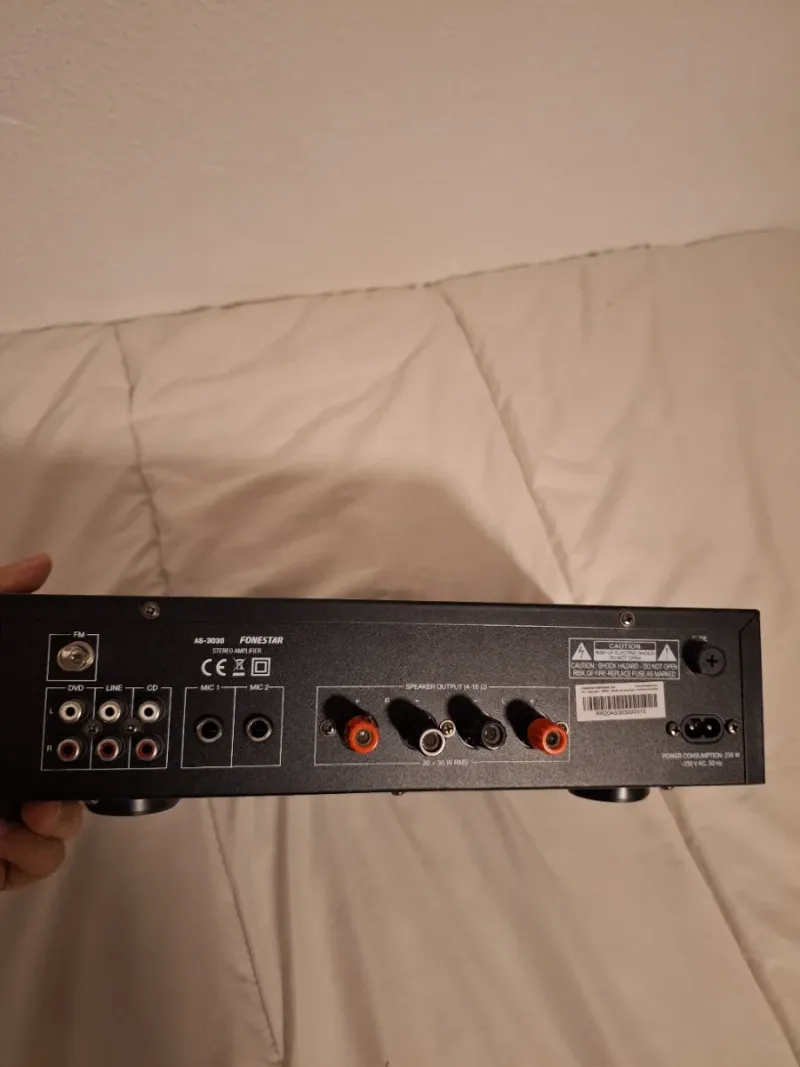 Amplificador Estéreo Fonestar AS-3030 Negro afbeelding 2