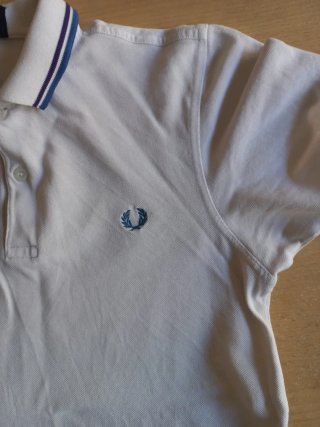 Polo Fred Perry Blanco Talla S Slim Fit