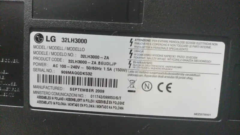 Televisor LG Negro afbeelding 3