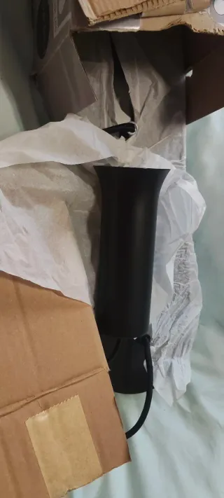 Lámpara colgante 4 luces,negra industrial,nueva