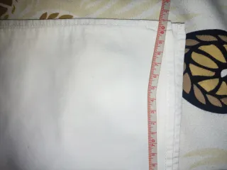 Lenzuola cotone rosse e bianche