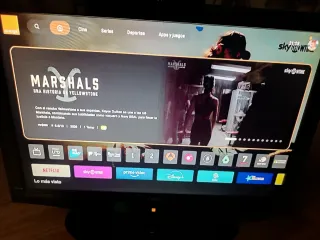 Pantalla con mando a distancia (Tv) Teclado, rató