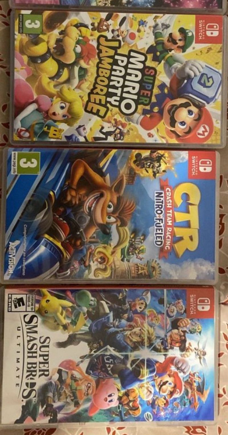 Juegos Nintendo Switch: Mario Party, CTR, Smash Br