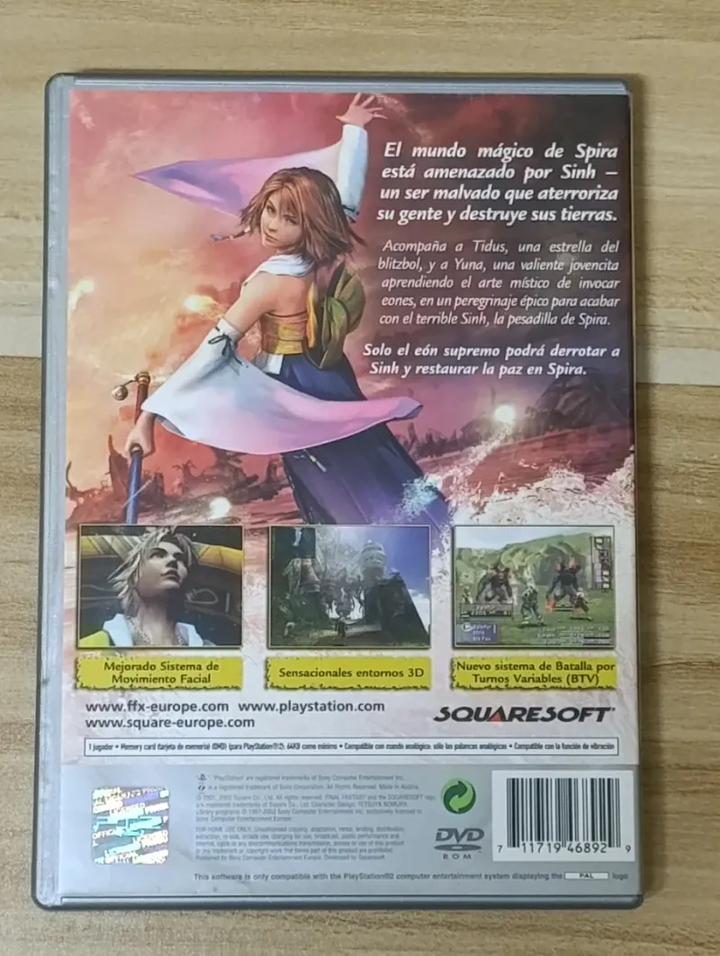 Lote Final Fantasy X PS2 y FF VII Remake PS4 afbeelding 3