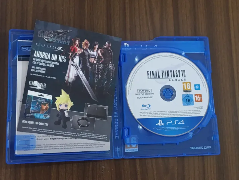 Lote Final Fantasy X PS2 y FF VII Remake PS4 afbeelding 8