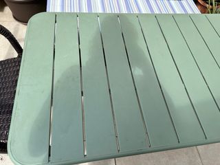 Mesa de jardín Oviala Palavas acero verde cactus