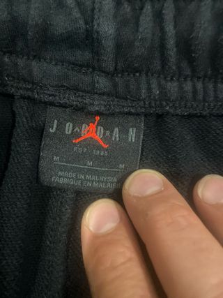 Pantaloncino Jordan Nero Taglia M con omaggio,