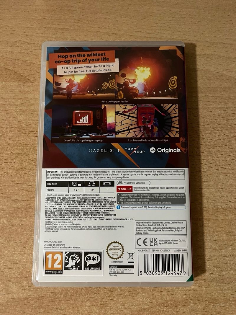 It Takes Two Nintendo Switch Juego Cooperativo afbeelding 3