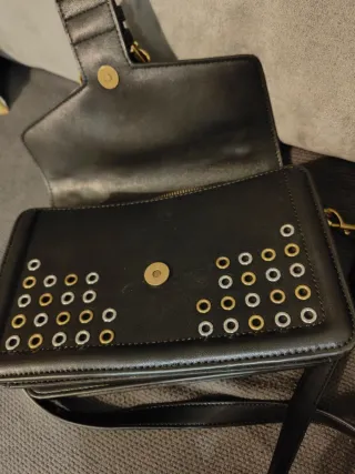 Borsa Versace Jeans Couture nera con borchie