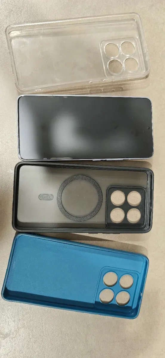 Xiaomi 14T Pro Funda Azul + Protector
