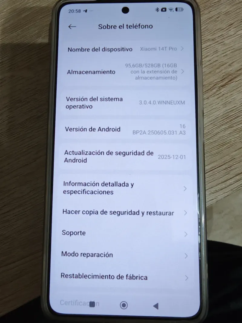 Xiaomi 14T Pro Funda Azul + Protector afbeelding 4