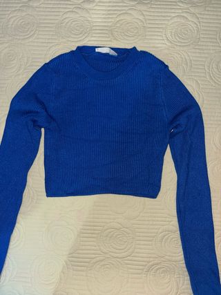 Jersey azul eléctrico de canalé