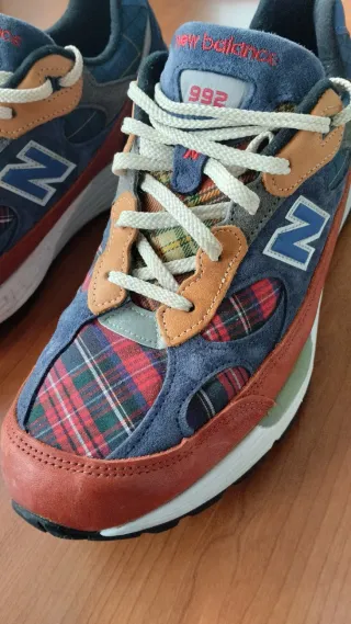 New Balance 992 Plaid Patchwork