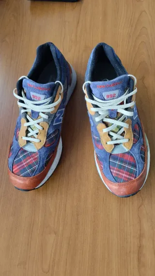 New Balance 992 Plaid Patchwork