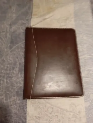 Carpeta Portadocumentos Cuero A4 Marrón