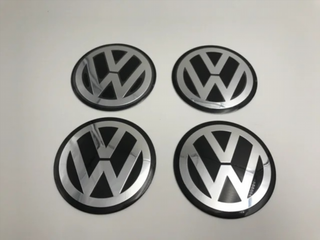 PEGATINA DE CENTRO RUEDA VW NEGRO 70MM m_257
