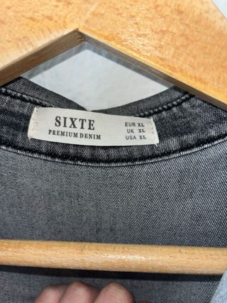 Camisa vaquera SIXTE gris desgastada