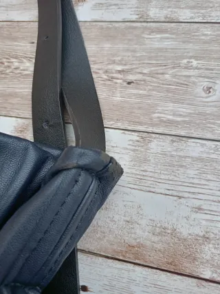 Bolso plisado azul marino, PARFOIS.