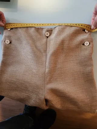 Pantalón torrentí de niño, beige con botones