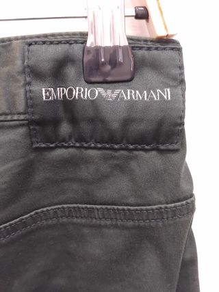 Pantalones Emporio Armani Negro/Verde
