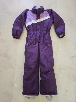 Mono de esquí morado talla 134-145