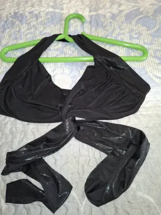 Top Danza Oriental Negro Talla Única