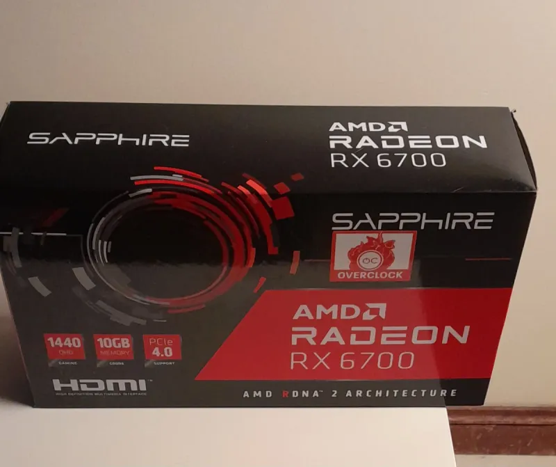Caja VACIA para Gráfica Sapphire AMD RX 6700 afbeelding 3