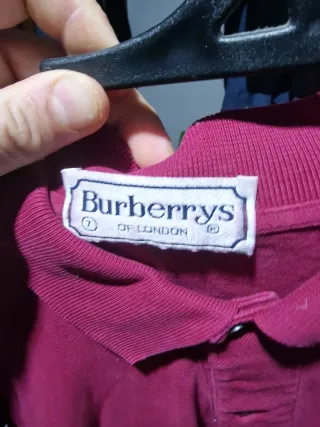 Polo Burberry rojo tinto