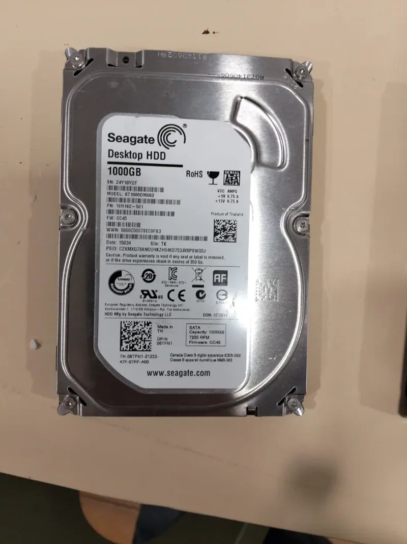 Disco Duro Seagate 1TB 3.5 SATA