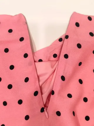 Falda rosa lunares Stradivarius T.36