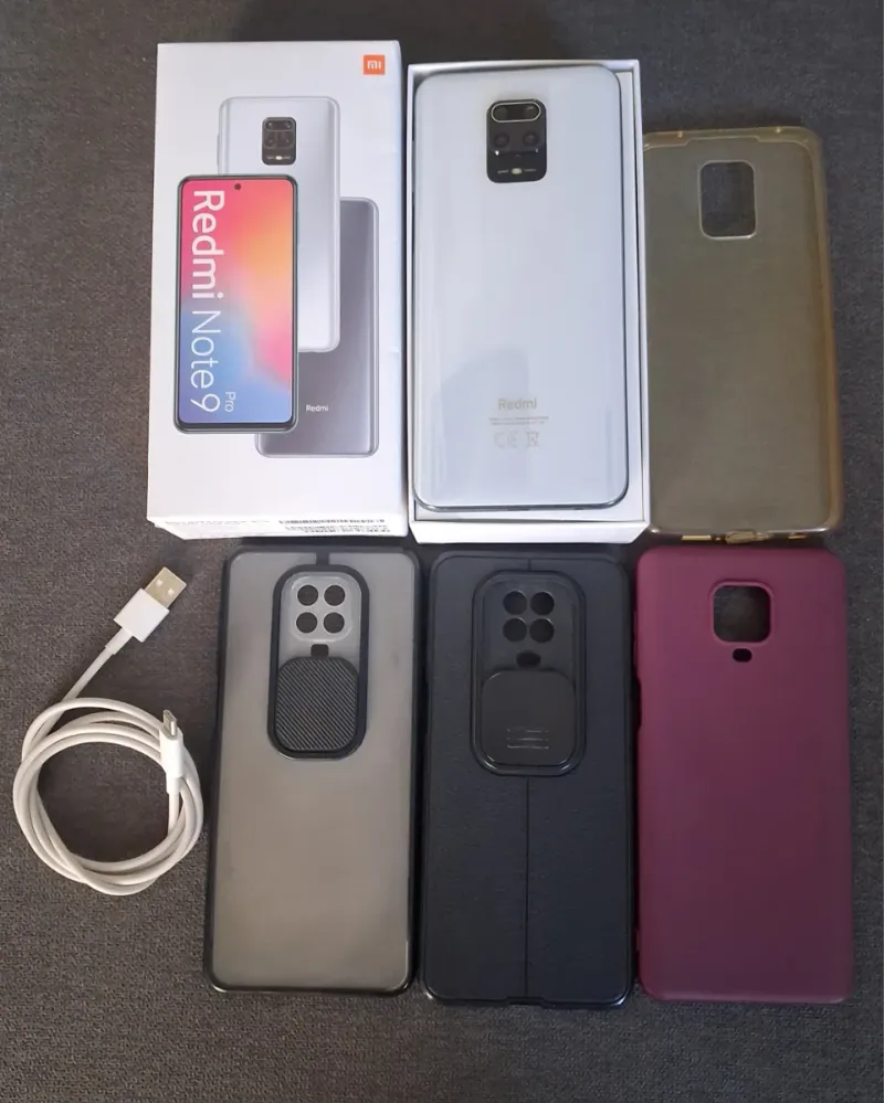 Xiaomi Redmi Note 9 Pro Fundas 4 fundas y cable afbeelding 2