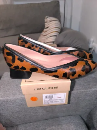 Zapatos LATOUCHE Piel Animal Print Talla 38