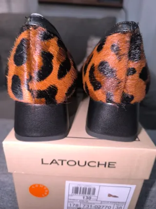 Zapatos LATOUCHE Piel Animal Print Talla 38