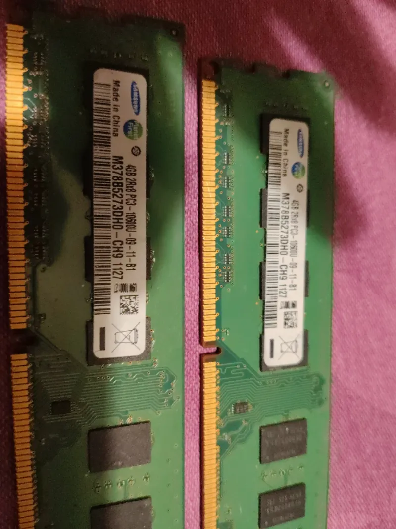 2x Samsung 4GB DDR3 PC3-10600 RAM afbeelding 2