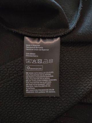 Vestido skater H&M Divided negro