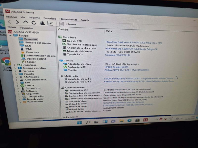 Ordenador HP Z240 Workstation Completo afbeelding 6