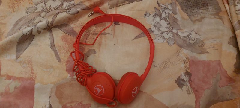Auriculares rojos con cable afbeelding 2