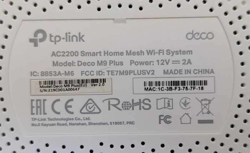 TP-Link Deco M9 Plus WiFi Mesh AC2200 afbeelding 4