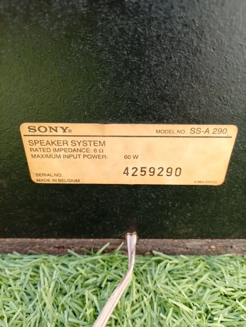 Altavoces Sony SS A290 Negros afbeelding 6