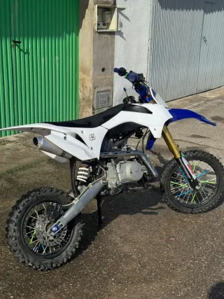 Pitbike Enduro/Motocross Azul y Blanca