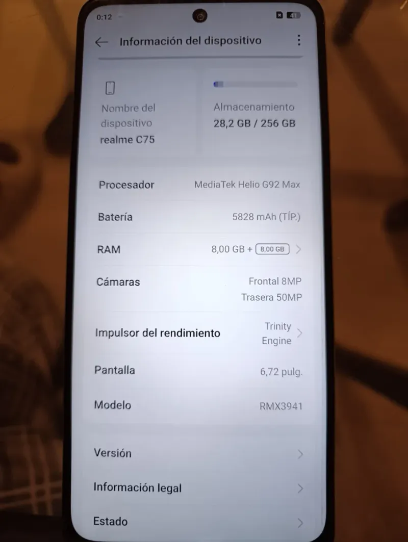 Realme C75 Dorado afbeelding 3