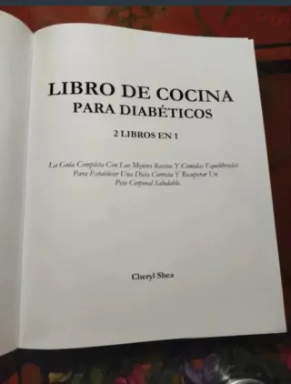 PACK 2 libros de cocina para DIABÉTICOS