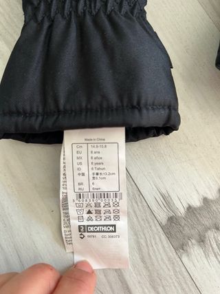 Guantes de nieve 6 años