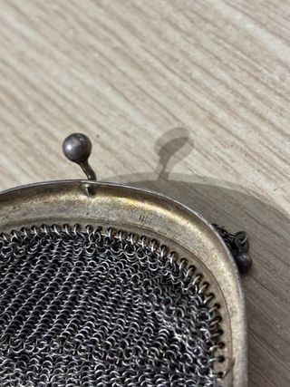 Monedero de plata antiguo