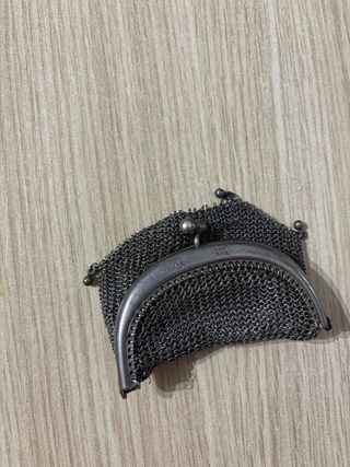 Monedero de plata antiguo