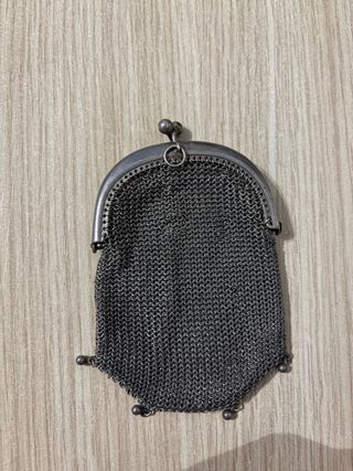 Monedero de plata antiguo