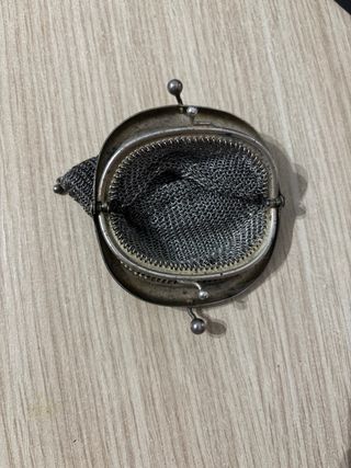 Monedero de plata antiguo